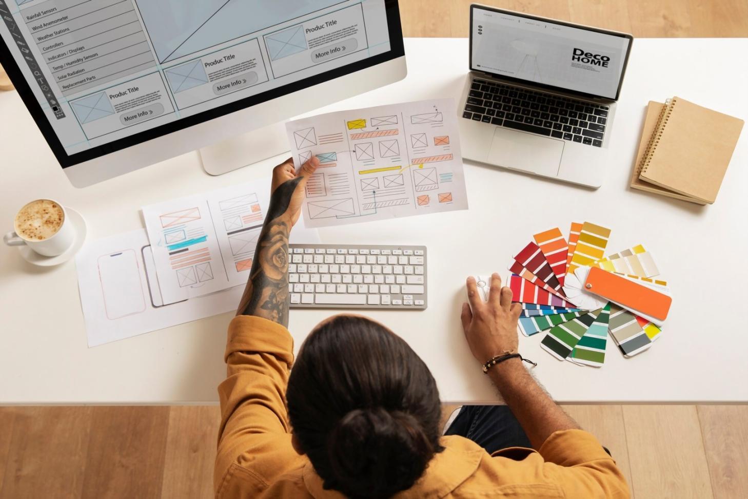 Professional team analyzing website conversion data and optimization strategies